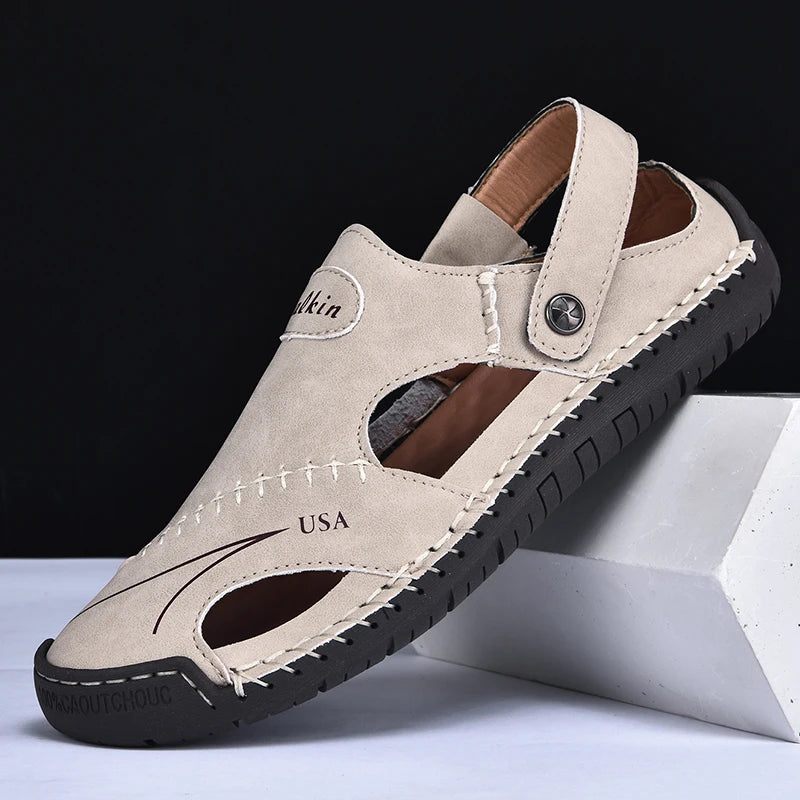 Handmade Men’s Leather Sandals by Snagg A Slipper