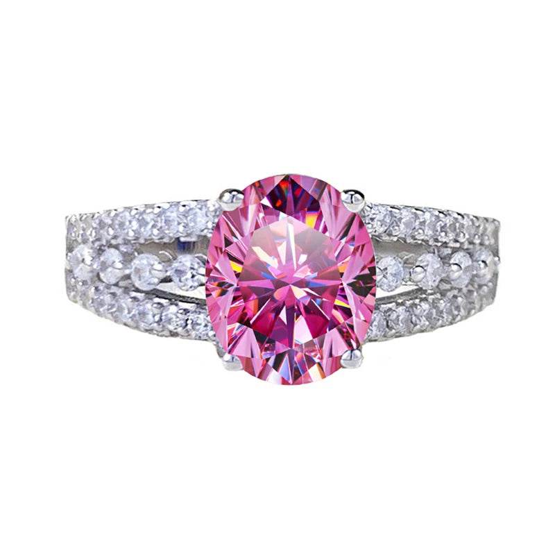 2ct Oval Green Moissanite Ring - SnaggIt