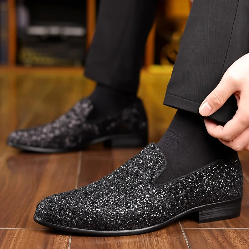Sequin Loafers for Men by Snagg A Shoes