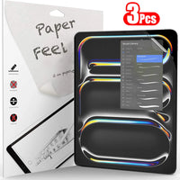 3 Pack Paper-Feel Screen Protector for iPad – Matte PET Writing & Drawing Film (No Glass)