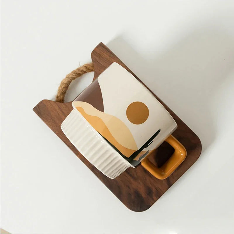 Retro Ceramic Coffee Cup Hand Grip Mug For Home Use Gift by Snagg A Cup