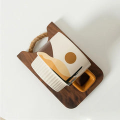 Retro Ceramic Coffee Cup Hand Grip Mug For Home Use Gift by Snagg A Cup