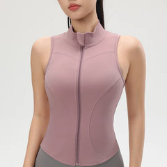 Women’s Shockproof Zipper Yoga Tank Top by Snagg A Tank Top