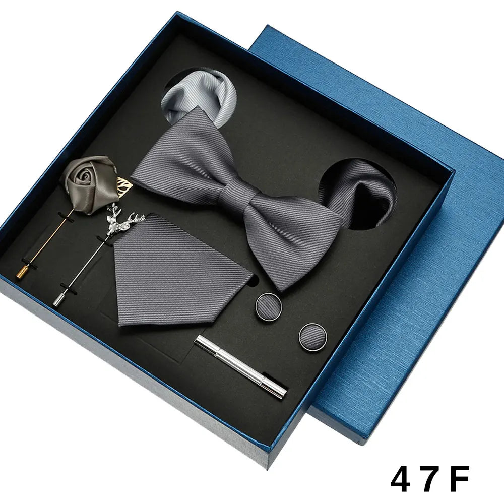 Luxury Silk Tie Set for Men - 47F - Others In Fashion