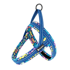 Floral Print Mesh Padded Dog Harness by Snagg A Harness