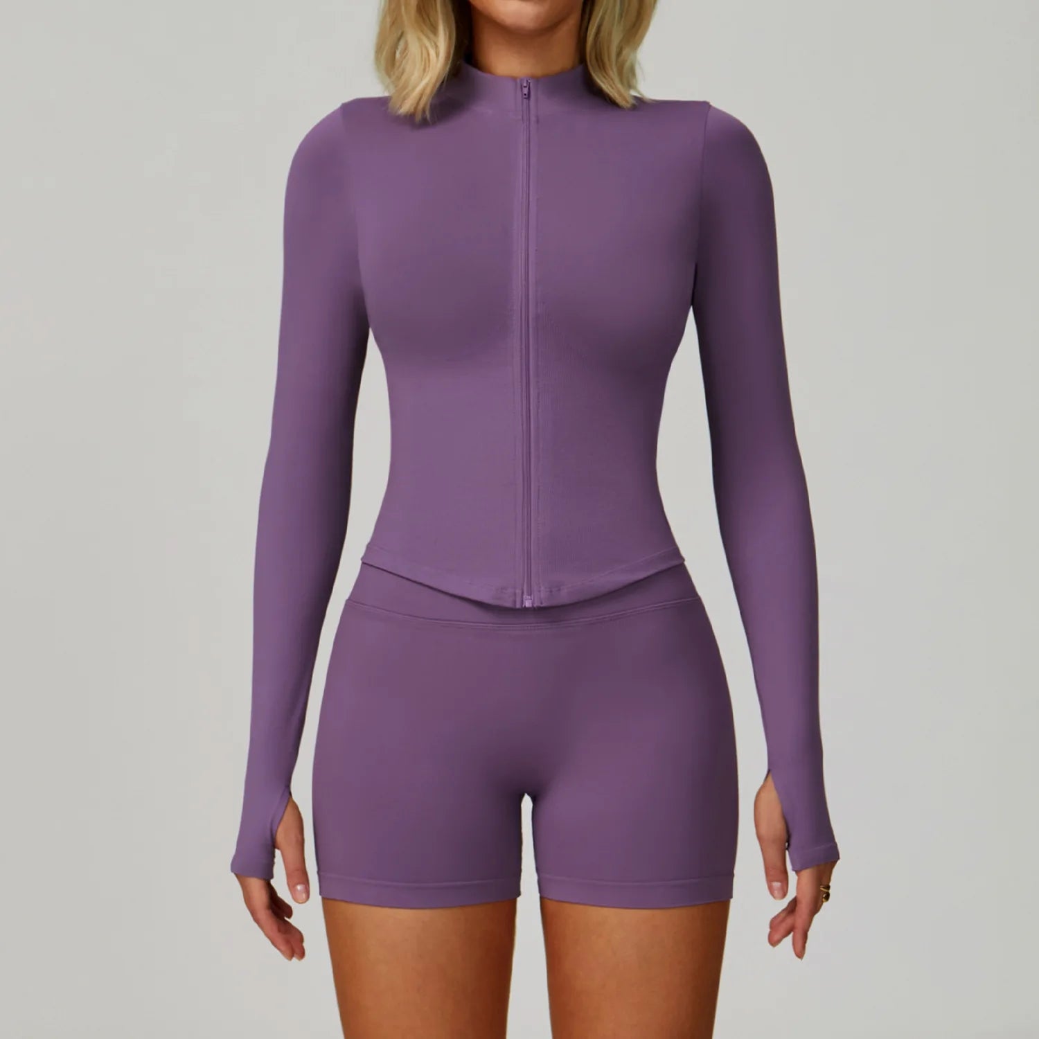 Women's 2/3-Piece Seamless Yoga Set | Gym Workout Suit Fitness Bra Crop Top Long Sleeve Leggings