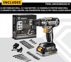 20V Cordless Drill Set - SnaggIt