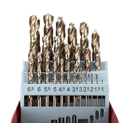 25Pcs M35 Cobalt HSS-Co Twist Drill Bit Set