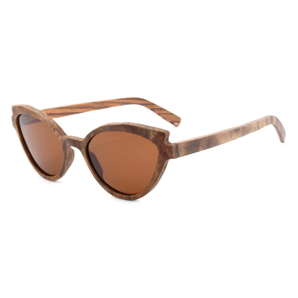 Cat Eye Wood Sunglasses