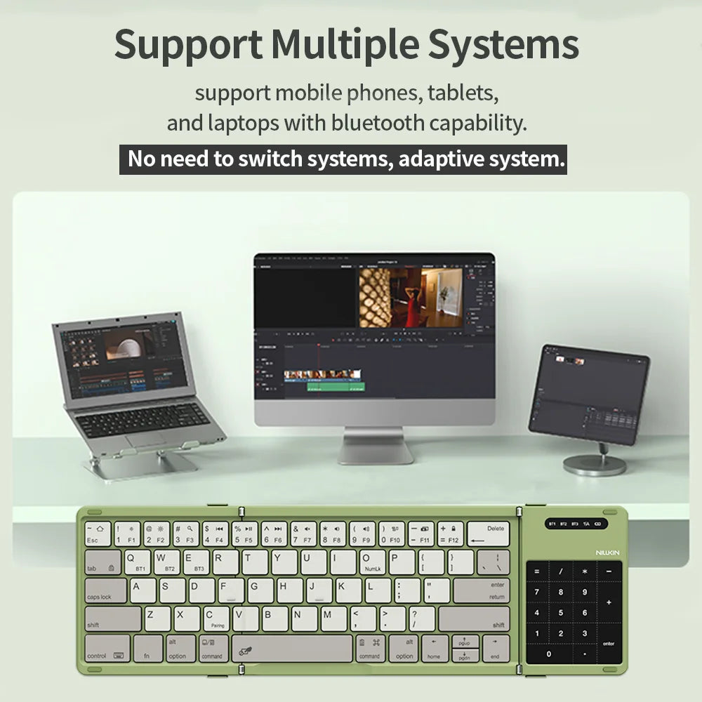 Folding Bluetooth Keyboard With Touchpad For IOS Android Tablets by Snagg A Wireless Keyboard