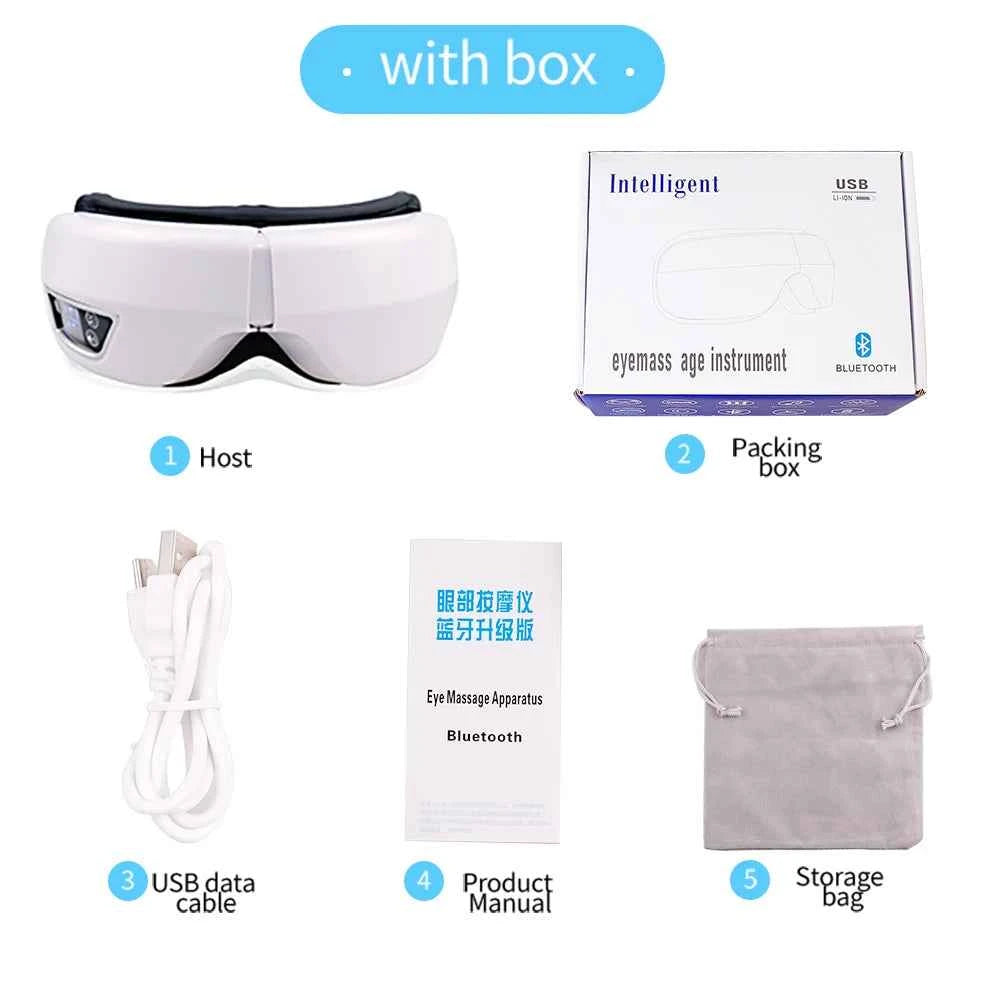 Smart Portable Airbag Eye Massager – Bluetooth Music Eye Relaxation Mask