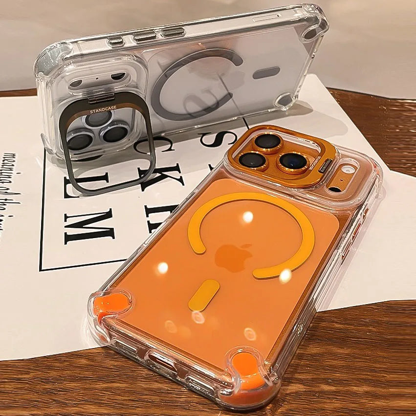 Luxury Transparent Airbag Case - For iPhone 15 Series - Phone Cases & Covers