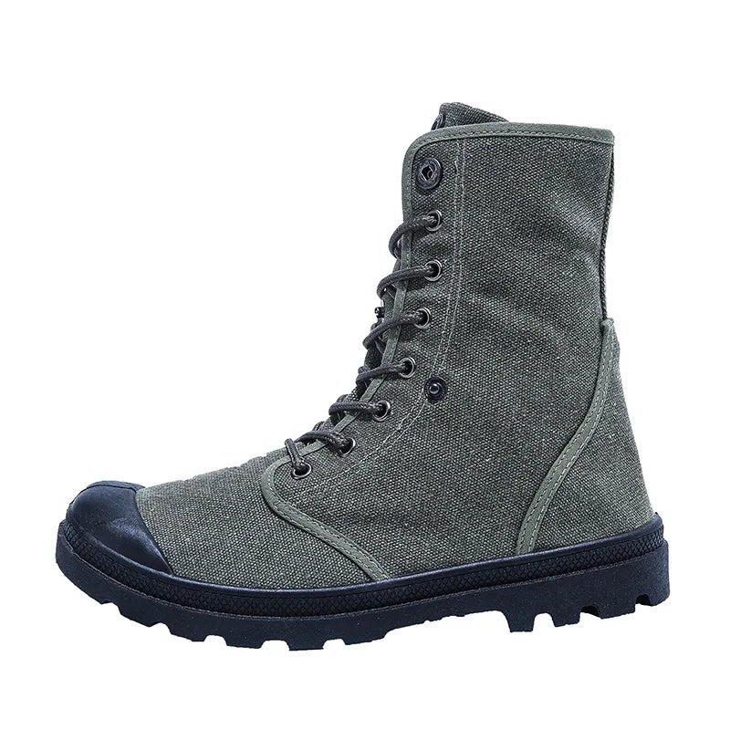 Men’s Fashion Canvas High-Top Sneakers by Snagg A Shoes