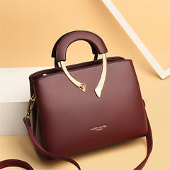PU Leather Casual Tote Shoulder Bag