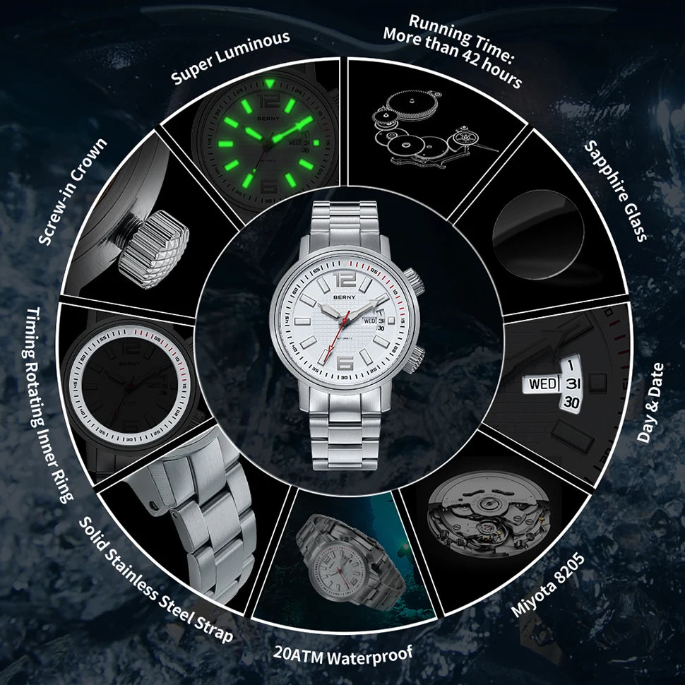 20ATM Diver Automatic Watch