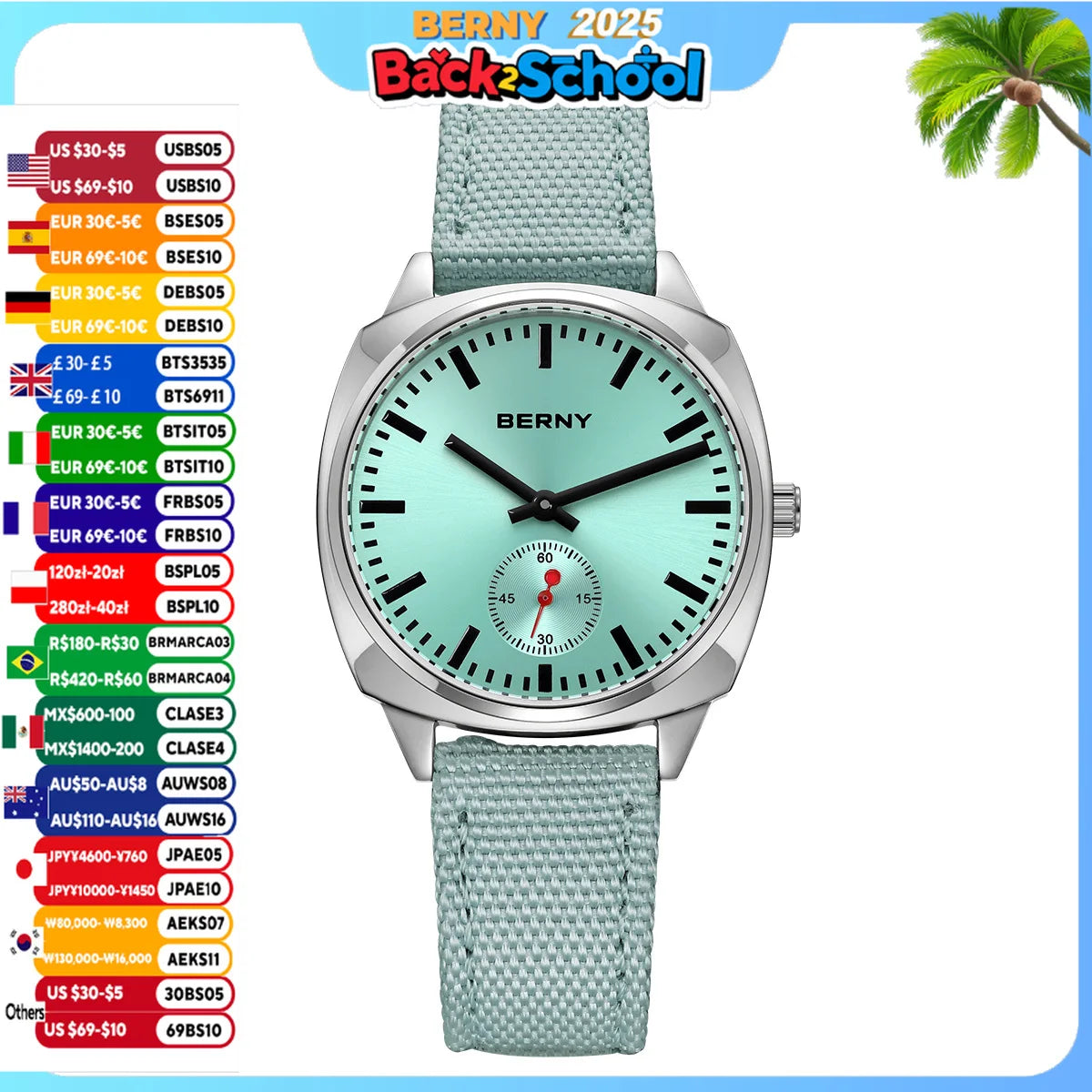 BERNY Ladies Railway Watch