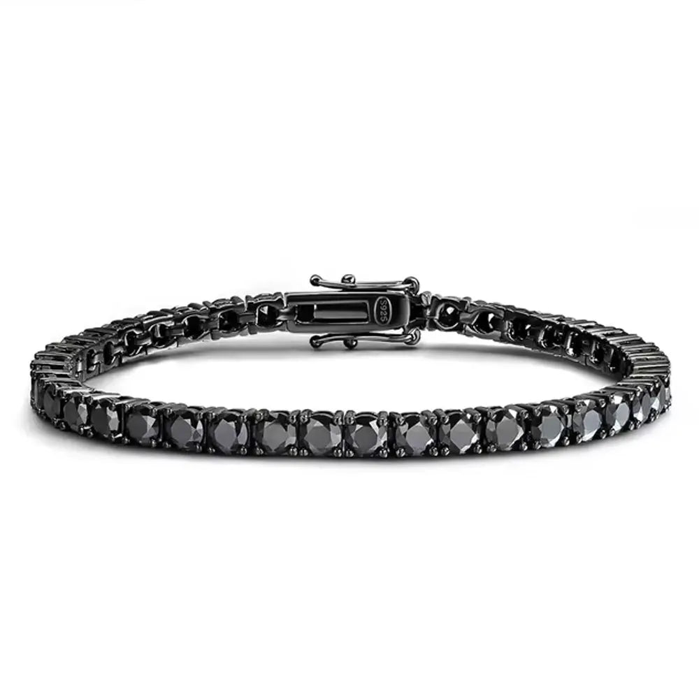 Black Moissanite Tennis Bracelet