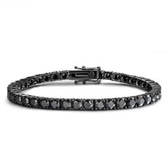 Black Moissanite Tennis Bracelet