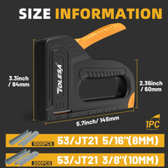 Light Duty Manual Staple Gun for Upholstery & Wood – Includes 1200 Staples for Crafts, DIY & Home Use