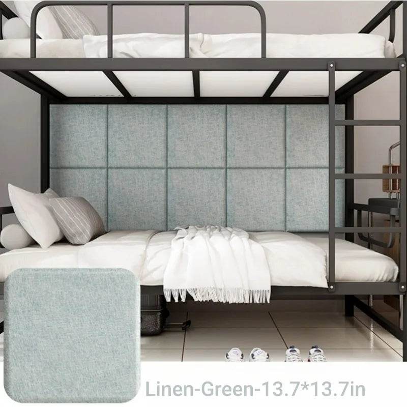 3D Self-Adhesive Linen Wall Panel Stickers - SnaggIt