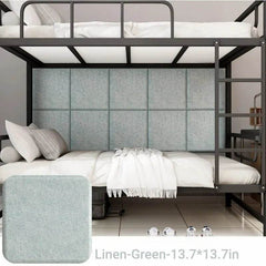 3D Self-Adhesive Linen Wall Panel Stickers - SnaggIt