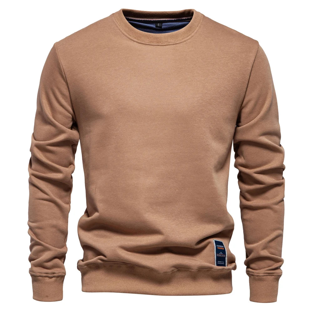 Heavyweight Crew Neck Sweatshirt | Premium Cotton-Blend Thermal Pullover
