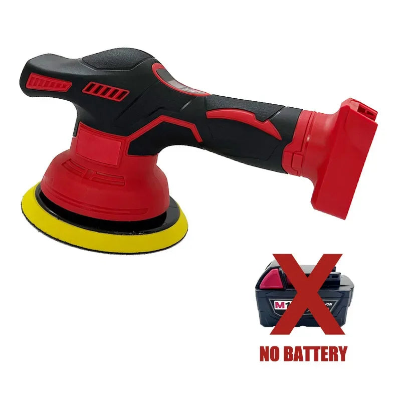 8 Gear Cordless Brushless Polisher | High Performance Car Waxing & Polishing Machine Compatible With Milwaukee 18V Lithium Battery