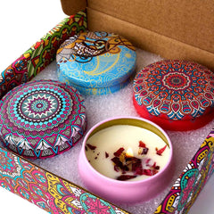 4PCS/Set Vintage Box Scented Candle