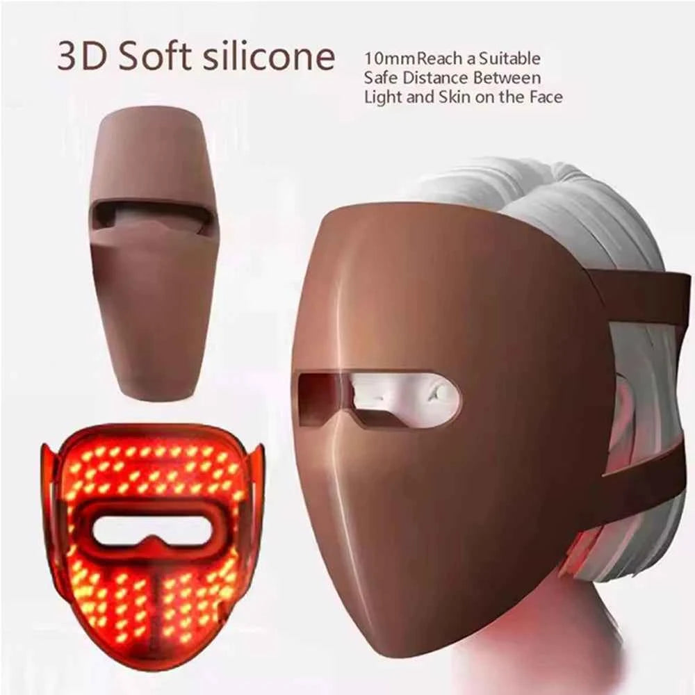 Red Light Therapy LED 4 Colors Facial Mask
