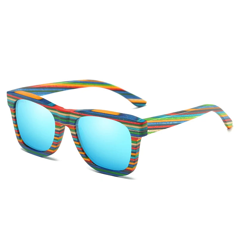 Natural Bamboo & Wooden Pilot Sunglasses