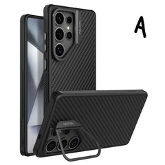 Magsafe Aramid Fiber Case For Samsung Galaxy S25 Ultra With Kickstand by Snagg A Phone Case