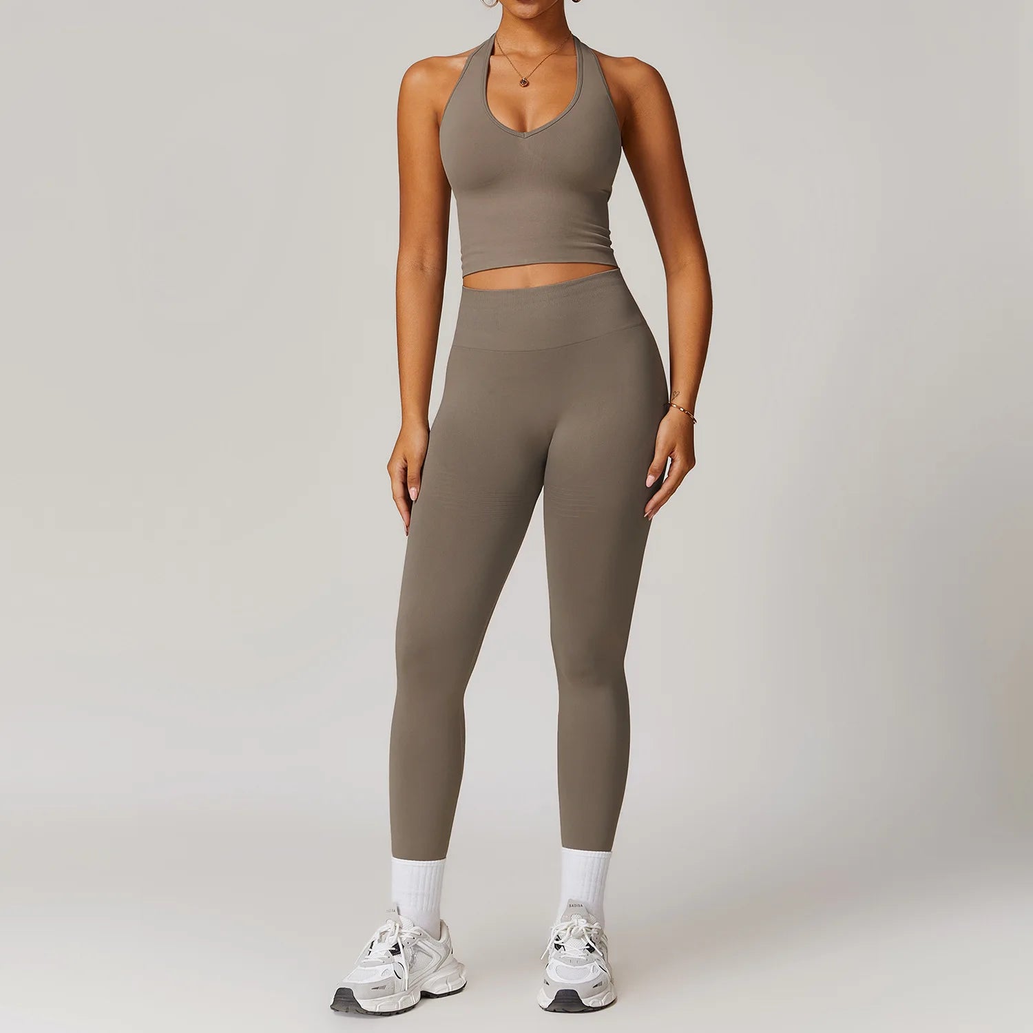Women's 2/3/4-Piece Seamless Yoga Set | Long Sleeve Tracksuit Sports Bra Gym Leggings Activewear