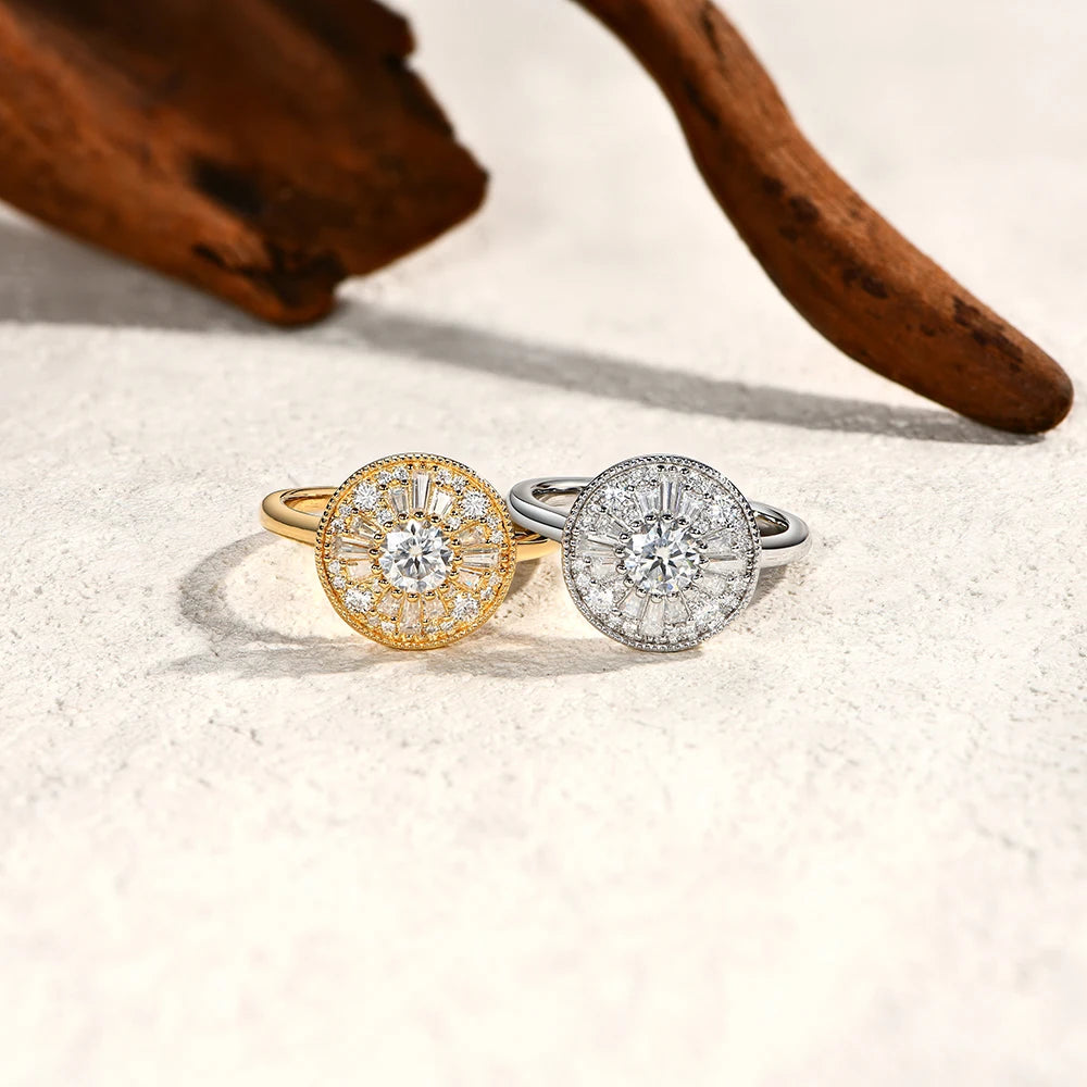 0.5ct Full Moissanite Ring