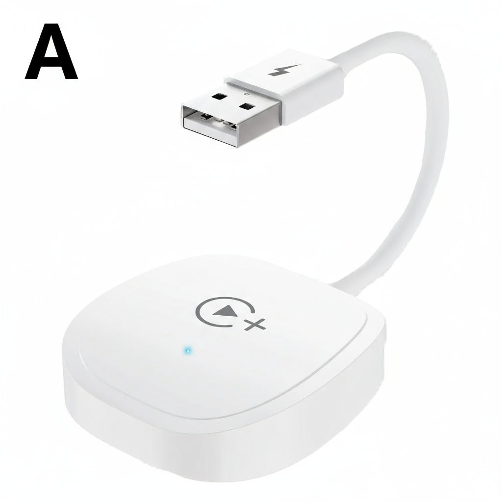 Wireless Video CarPlay Adapter With Netflix/YouTube/Tiktok, For OEM Wired CarPlay Cars by Snagg A Car Adapter