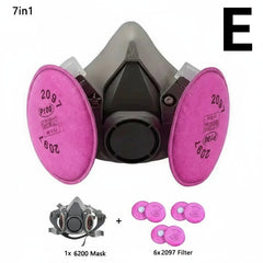 6200 Half Face Respirator Mask with Filters by Snagg A Face Mask