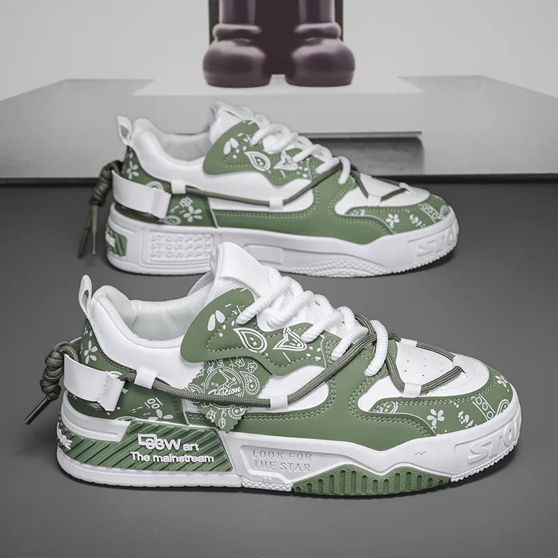 Men’s Thick Sole Casual Board Sneakers by Snagg A Shoes