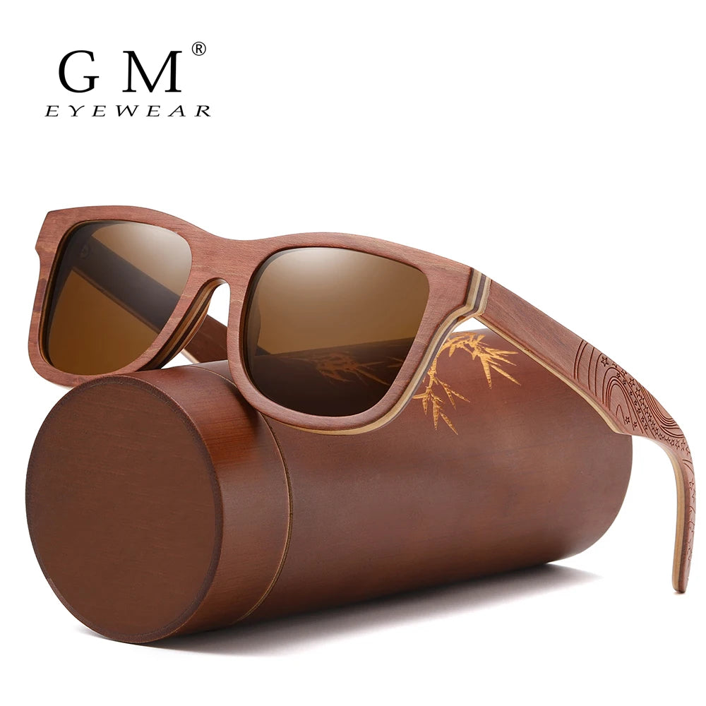 Natural Bamboo & Wooden Pilot Sunglasses