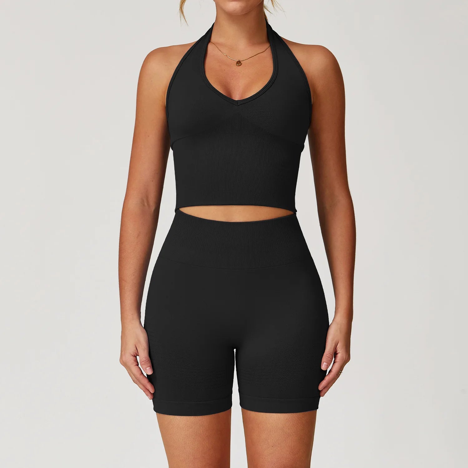 Women's 2/3/4-Piece Seamless Yoga Set | Long Sleeve Tracksuit Sports Bra Gym Leggings Activewear