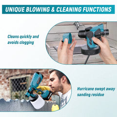 Cordless Paint Spray Gun – Compatible with Makita & Dewalt 18V Batteries