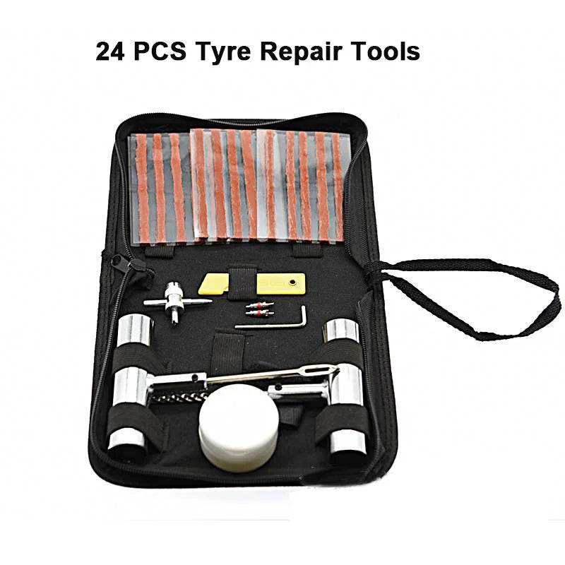 24/46/62pcs Car Tire Repair Kit by Snagg A Tire Repair Kit