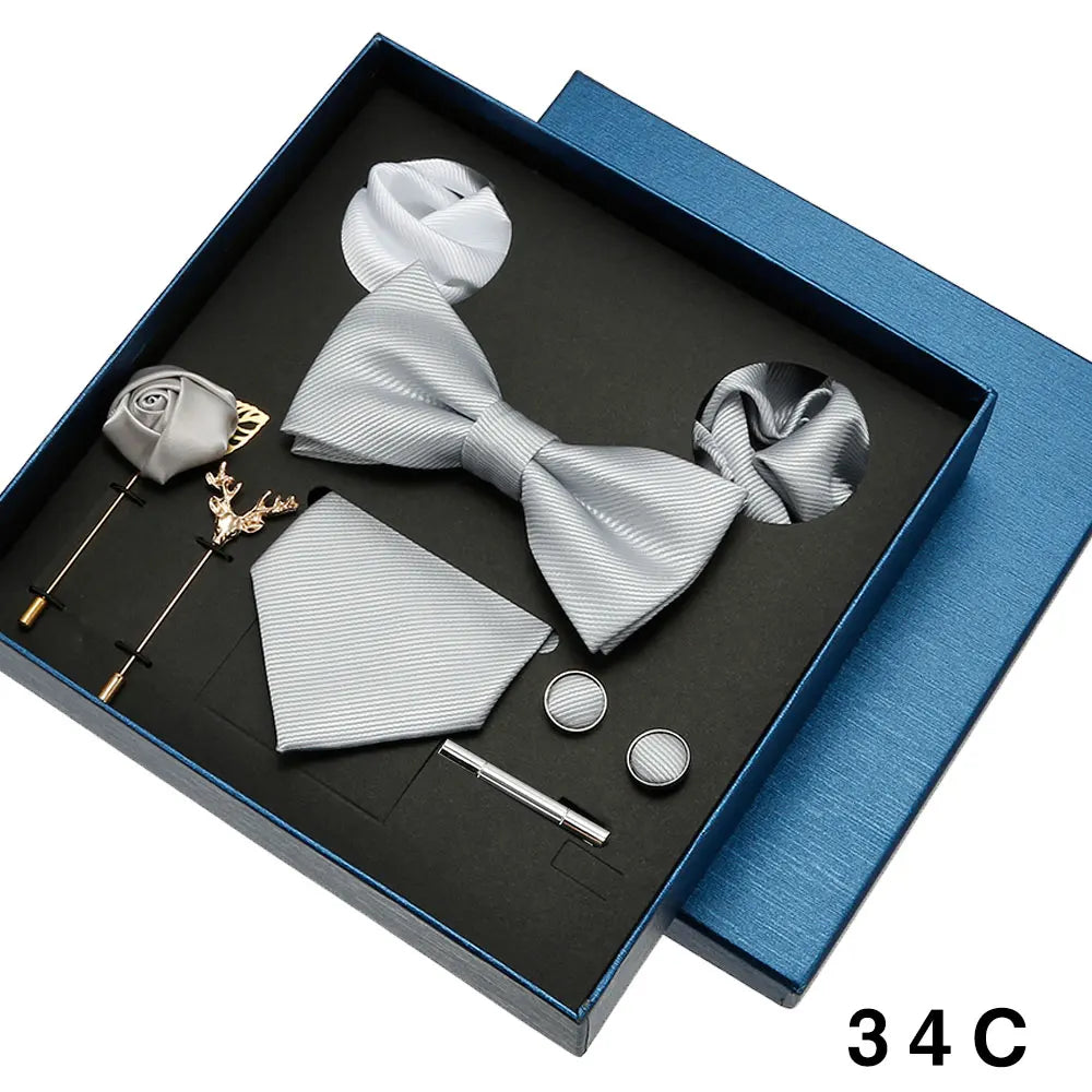 Luxury Silk Tie Set for Men - 34C - Others In Fashion