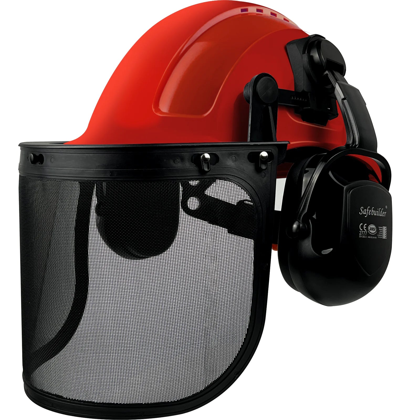 Forestry Safety Helmet With Face Shield & Ear Muffs by Snagg A Safety Helmet