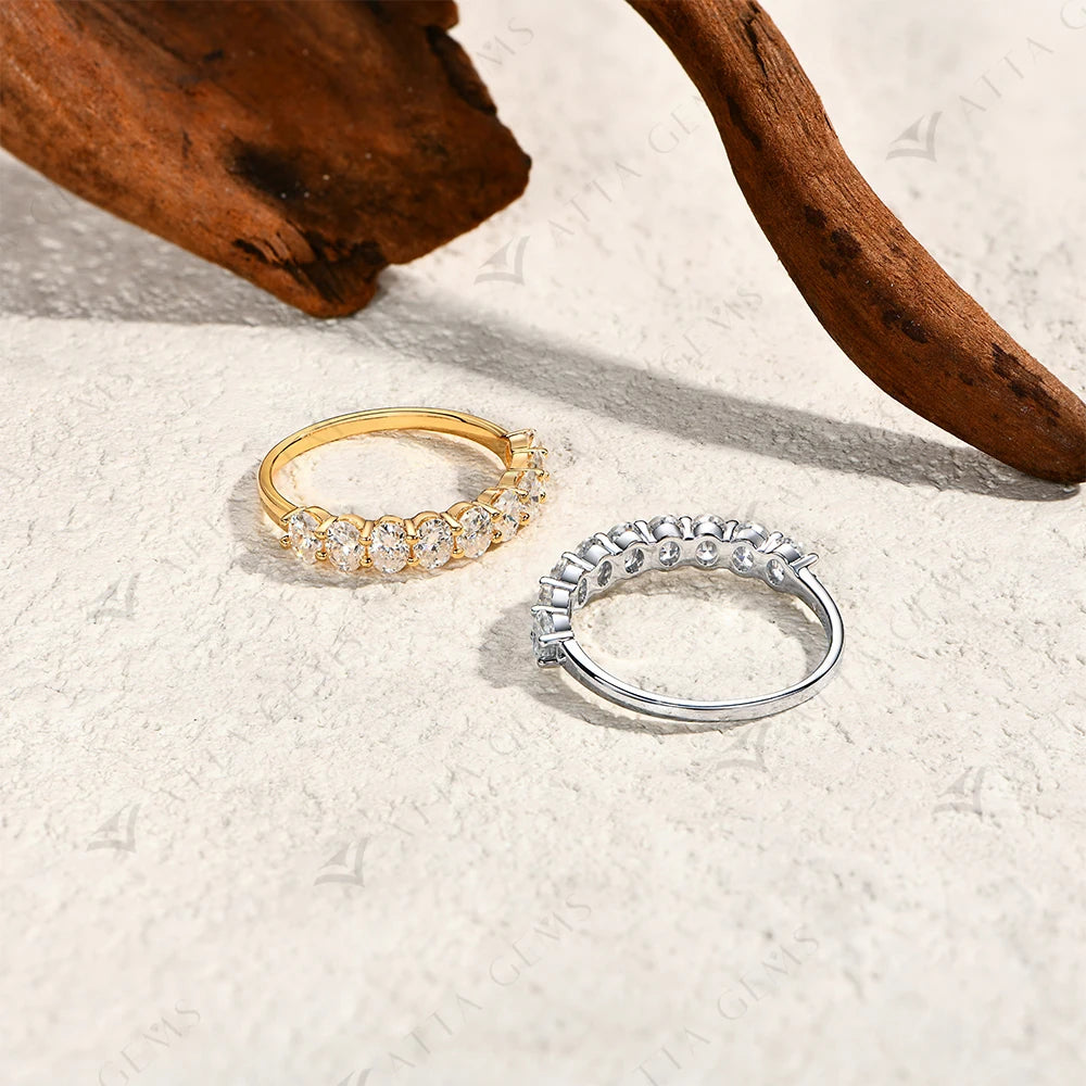 1.8CTW Oval Cut Moissanite Ring