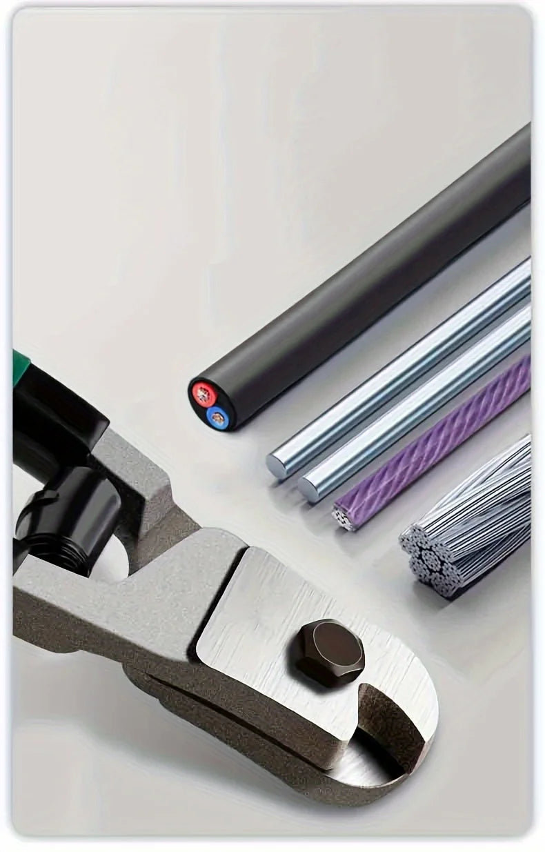 8” Wire Cutter with Bent Rubber Grip