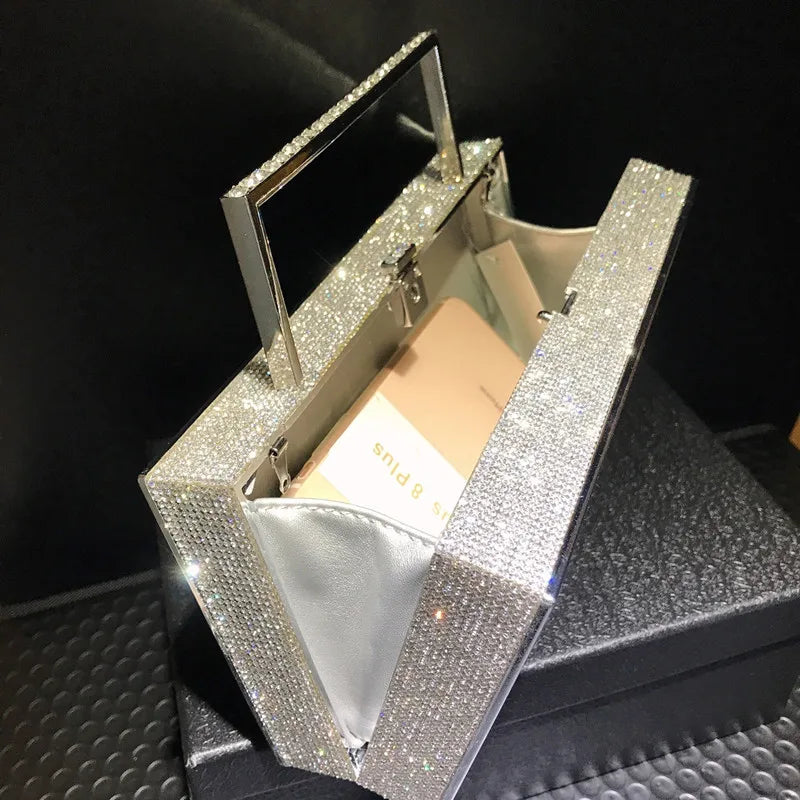 Luxury Designer Diamond Radio Clutch