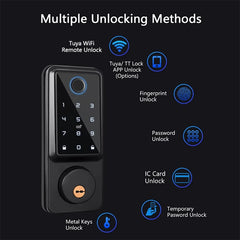 Waterproof Smart Deadbolt Lock – Biometric Fingerprint & Keypad Entry by Snagg A Smart Door Lock