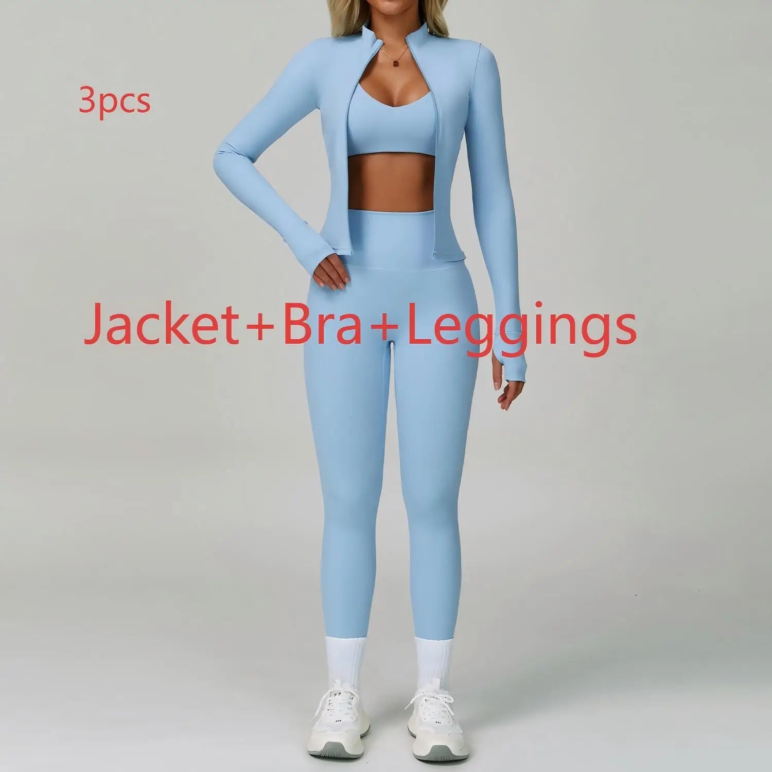 Women's 2/3-Piece Soft Breathable Yoga Set | High Waist Fitness Gym Suit Tracksuit Workout Clothes