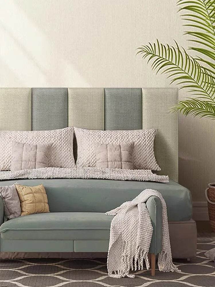 3D Self-Adhesive Linen Wall Panel Stickers - SnaggIt