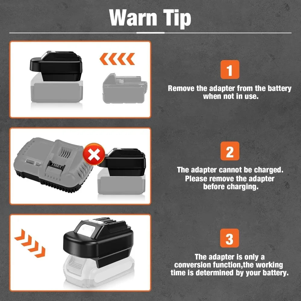 Battery adapter for DeWalt 20V batteries to Makita 12V tools – image 6