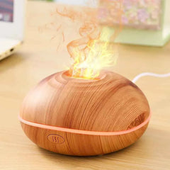 Small  Aroma Humidifier flame Equipped with colorful lighting function